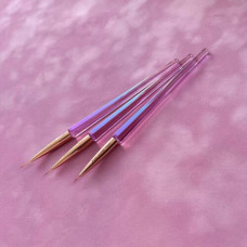 Pink House Набор тонких кистей страйпер 3 шт