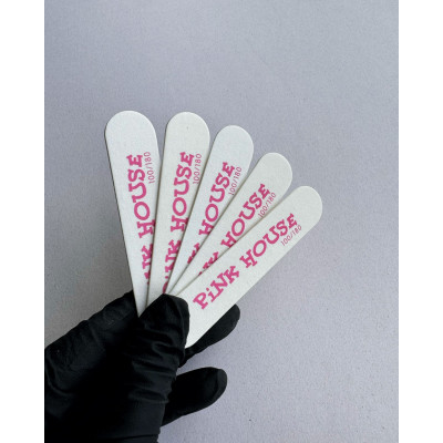 Мини-пилка КРОХА д/натур.ногтей белая pink house