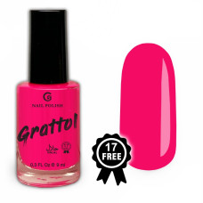 Grattol GPHF04 Color Nail Polish Mad Pinky Red