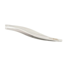 Пинцет Nippon Nippers для бровей (T-08) Скошенный край. Узкий хват. Длина 95 мм.