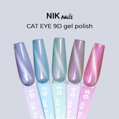 NIK nails Cat eye 9D 01 8g
