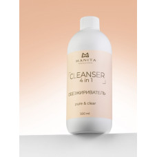  MANITA Жидкость Обезжириватель для ногтей 4 в 1 "PURE,CLEAR" 500 мл