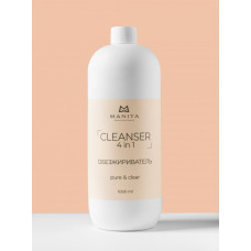  MANITA Жидкость Обезжириватель для ногтей 4 в 1 "PURE,CLEAR" 1000 мл