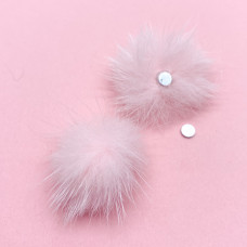 Пушок ZOO 1796 на магните розовый