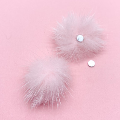 Пушок ZOO 1796 на магните розовый