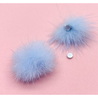 Пушок ZOO 1797 на магните голубой