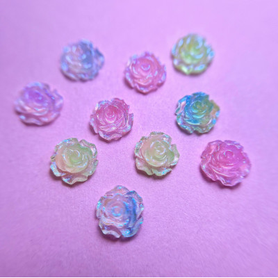 Фигурки ZOO 1844 объёмные "Цветочки" 10шт