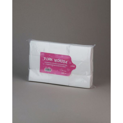Pink House Салфетки безворсовые (легнина) 4*6см суперплотные 600 шт