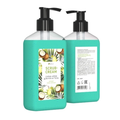 Скраб-крем MILV для тела "Пина колада" 300мл