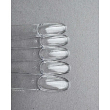 Палитра на кольце овал прозрачные с БОРТИКОМ 50 шт.