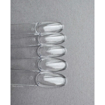 Палитра на кольце овал прозрачные с БОРТИКОМ 50 шт.