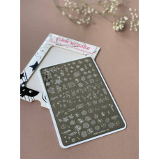 Пластина для стемпинга Pink House 9.4x14.5 см