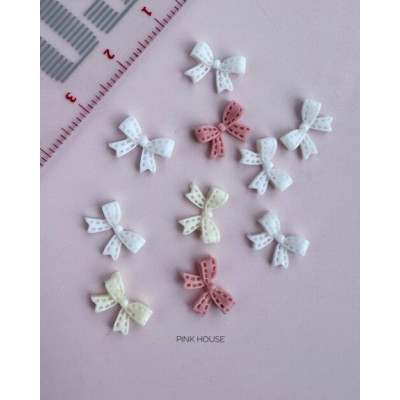 Pink House Фигурки "Бантик пастель микс" 10 шт