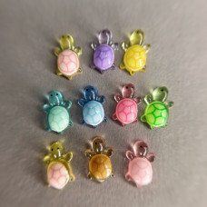 Фигурки ZOO 1873 объёмные "Черепашки" 10шт (светяться в УФ)