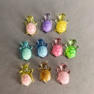 Фигурки ZOO 1873 объёмные "Черепашки" 10шт (светяться в УФ)