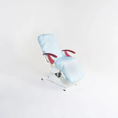 Чехол на кушетку "Чистовье" 200х90см 10шт на резинке голубой 30 г/м