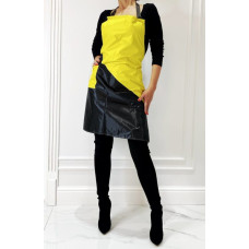 Фартук для мастера черно-желтый косая полоса