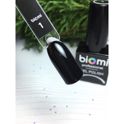 Гель-лак biomi №001 Elite Black